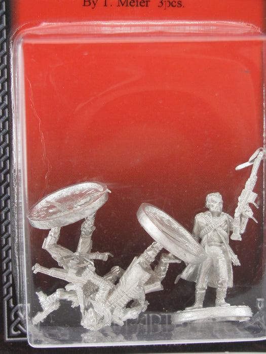 Human Street Samurai (3) #20-502 Shadowrun RPG Metal Ral Partha Figure