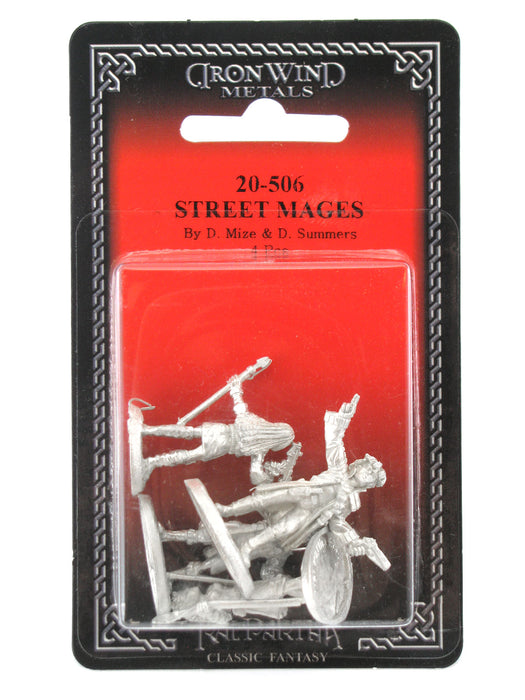 Street Mages (4) #20-506 Shadowrun RPG Metal Ral Partha Figure