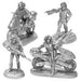 Go Gangers 4 Characters, 2 Bikes #20-507 Shadowrun RPG Metal Ral Partha Figure