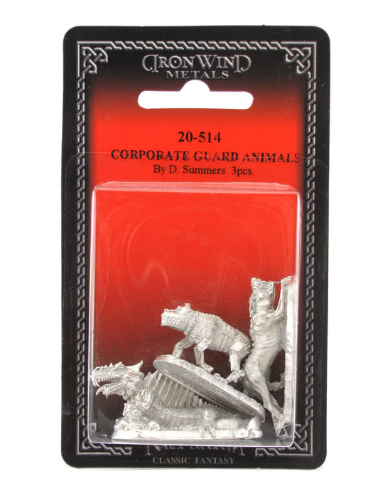 Corporate Guard Animals Barghest, Basilisk, and Cyberdog #20-514 Shadowrun Minis