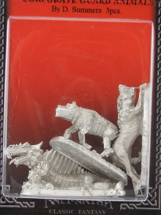 Corporate Guard Animals Barghest, Basilisk, and Cyberdog #20-514 Shadowrun Minis