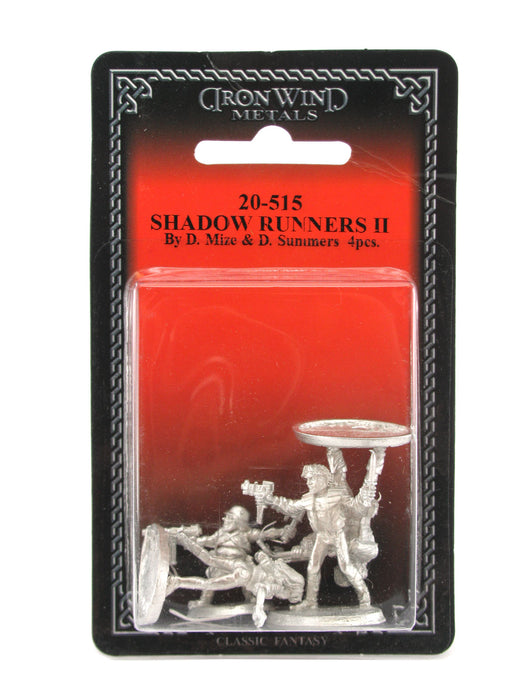 Shadow Runners II 3 Street Samurai and 1 Combat Mage #20-515 Shadowrun RPG Minis