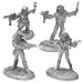 Shadow Runners II 3 Street Samurai and 1 Combat Mage #20-515 Shadowrun RPG Minis