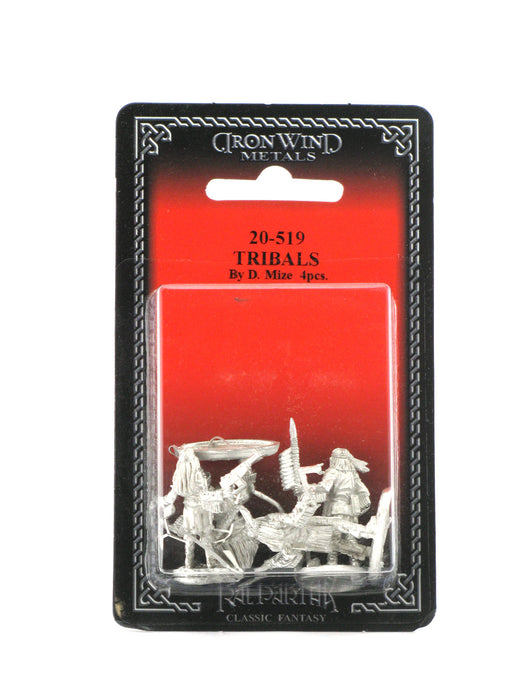Tribals (4) #20-519 Shadowrun RPG Metal Ral Partha Figure