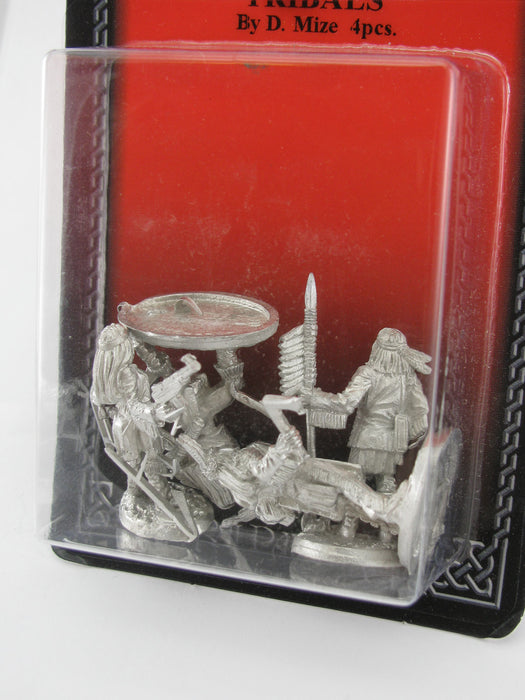 Tribals (4) #20-519 Shadowrun RPG Metal Ral Partha Figure