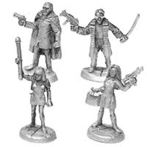 Yakuza (4) #20-520 Shadowrun RPG Metal Ral Partha Figure