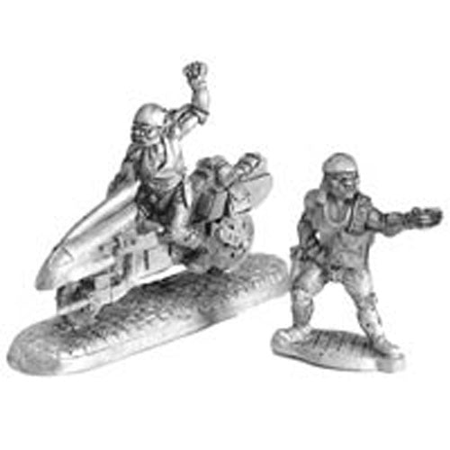 Orc Biker Standing and Mounted #20-521 Shadowrun RPG Metal Ral Partha Figure