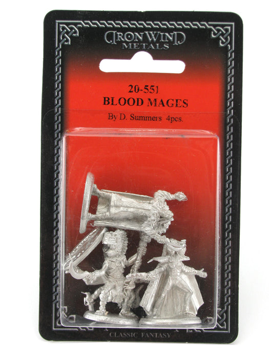 Blood Mages (4) #20-551 Shadowrun RPG Metal Ral Partha Figure