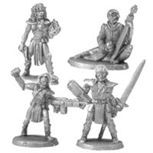 Mystic Crusaders (4) #20-552 Shadowrun RPG Metal Ral Partha Figure