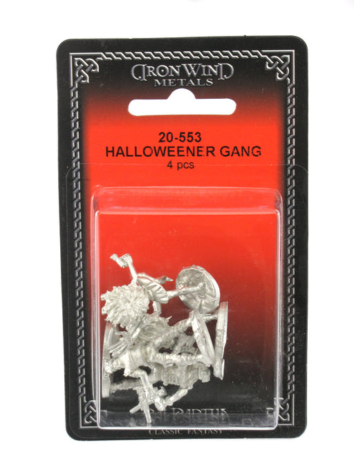 Halloweener Gang Lieutennant and 3 Gangers #20-553 Shadowrun Metal Miniature