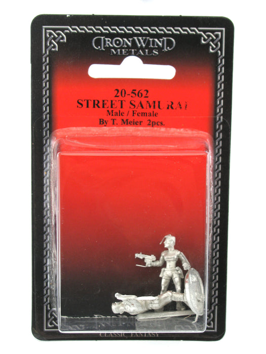 Street Samurai Male and Female #20-562 Shadowrun RPG Metal Ral Partha Figure
