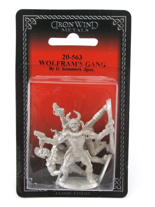 Wolframs Gang (3) #20-563 Shadowrun RPG Metal Ral Partha Figure