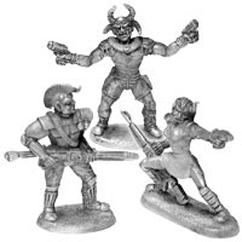 Wolframs Gang (3) #20-563 Shadowrun RPG Metal Ral Partha Figure