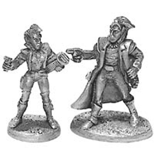 Elven Deckers Male and Female #20-572 Shadowrun RPG Metal Ral Partha Figure