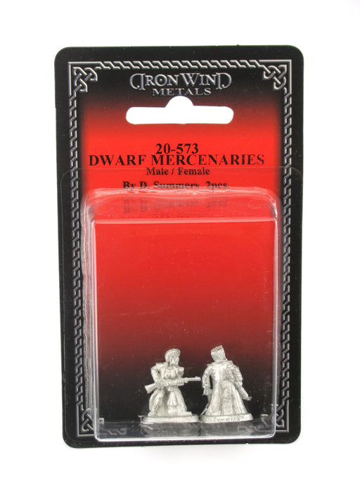 Dwarf Mercenaries Male and Female #20-573 Shadowrun RPG Metal Ral Partha Figure