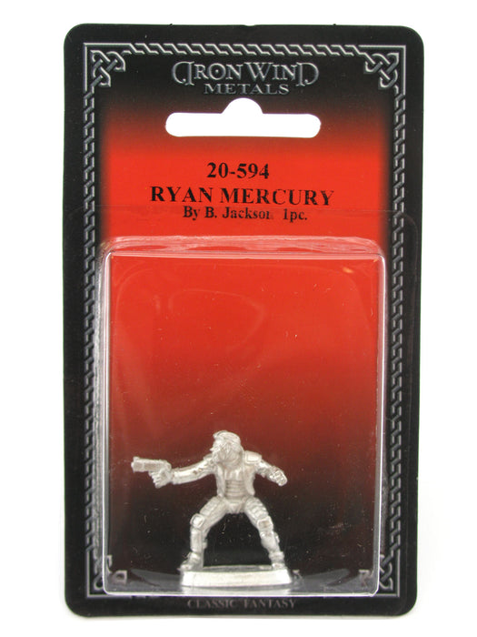 Ryan Mercury Human Physical Adept Secret Agent #20-594 Shadowrun RPG Metal Mini