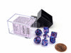 Polyhedral Mini 7-Die Set, Luminary Nebula - Nocturnal with Blue Numbers