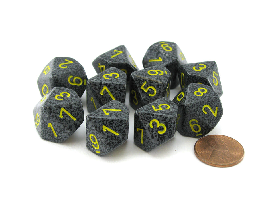 Set of 10 Chessex D10 Dice - Speckled Urban Camo