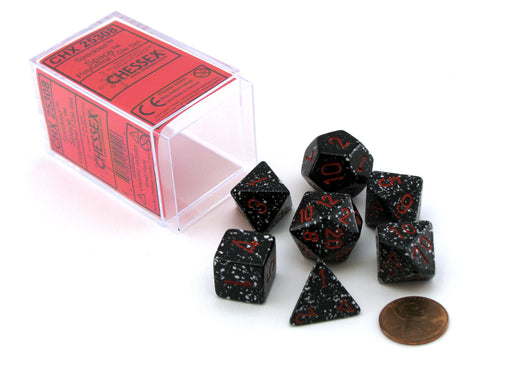 Polyhedral 7-Die Chessex Dice Set - Speckled Space