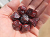 Polyhedral 7-Die Chessex Dice Set - Speckled Silver Volcano