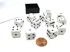 Opaque 16mm D6 Chessex Dice Block (12 Die) - White with Black Pips