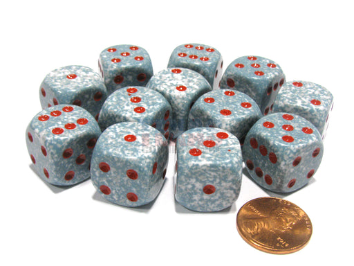 Speckled 16mm D6 Chessex Dice Block (12 Dice) - Air