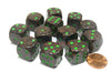 Speckled 16mm D6 Chessex Dice Block (12 Dice) - Earth