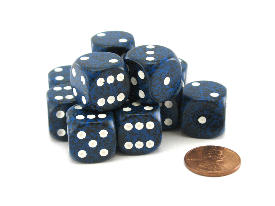 Speckled 16mm D6 Chessex Dice Block (12 Dice) - Stealth