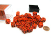 Opaque 12mm D6 Chessex Dice Block (36 Die) - Orange with Black Pips