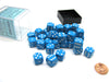 Opaque 12mm D6 Chessex Dice Block (36 Die) - Light Blue with White Pips