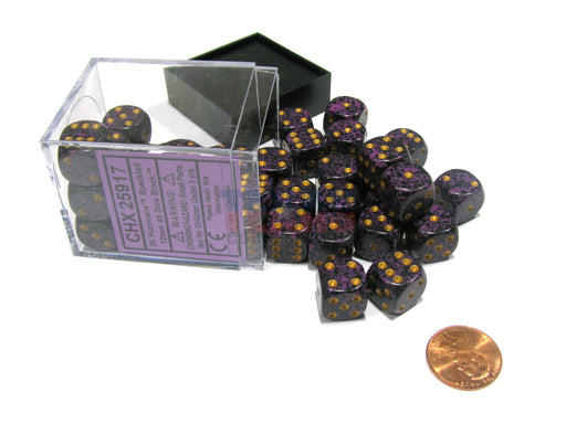 Speckled 12mm D6 Chessex Dice Block (36 Dice) - Hurricane