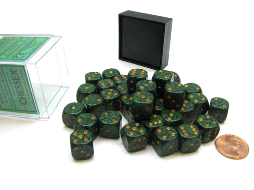 Speckled 12mm D6 Chessex Dice Block (36 Die) - Golden Recon