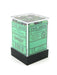 Gemini 12mm D6 Chessex Dice Block (36 Dice) - Black-Green with Gold Pips