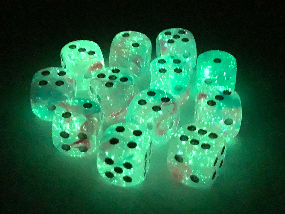 Nebula 16mm D6 Dice Block (12 Dice) - Wisteria with White Pips