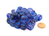 Nebula 12mm D6 Dice Block (36 Dice) - Nocturnal with Blue Pips