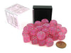 Luminary Borealis 12mm D6 Dice Block (36 Dice) - Pink with Silver Pips