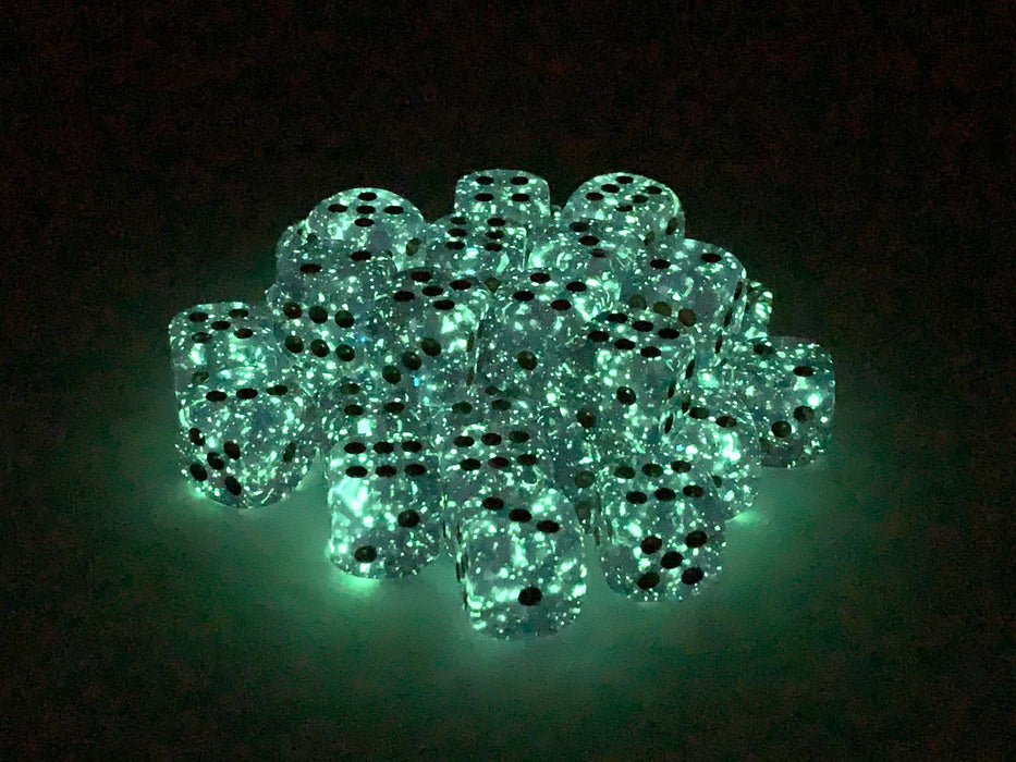 Luminary Borealis 12mm D6 Dice Block (36 Dice) - Royal Purple with Gold Pips