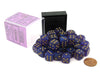 Luminary Borealis 12mm D6 Dice Block (36 Dice) - Royal Purple with Gold Pips