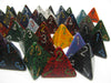 Bag of 50 Assorted Loose Speckled Polyhedral 17mm D4 Dice