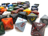 Bag of 50 Assorted Loose Speckled Polyhedral 15mm D8 Dice