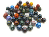 Bag Of 50 Assorted Loose Speckled Polyhedral 19mm D12 Chessex Dice