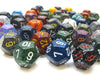 Bag Of 50 Assorted Loose Speckled Polyhedral 19mm D12 Chessex Dice