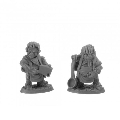 Chop and Grub, Halfling Cooks #30044 Reaper Legends: Bones USA Unpainted Plastic