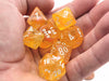 Borealis Luminary Lab Dice 6 Polyhedral Dice Set - Canary with White Numbers