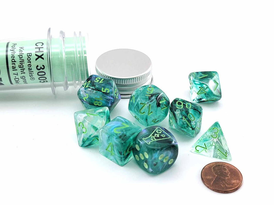 Chessex Lab Dice 6 Polyhedral 7-Die Set - Choose your color