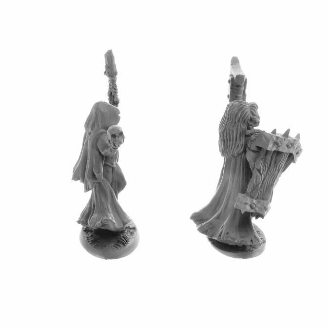 Jade Fire Leaders (2) #30054 Reaper Legends: Bones USA Unpainted Plastic Figures