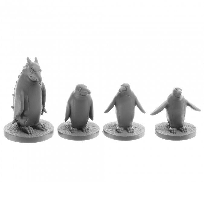 Penguin Attack Pack #30061 Reaper Legends: Bones USA Unpainted Plastic Figures