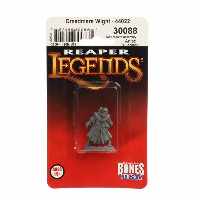 Dreadmere Wight #30088 Reaper Legends: Bones USA Unpainted Plastic Figure