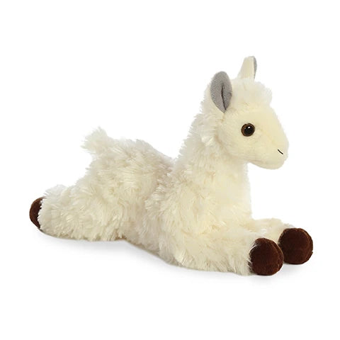 8" Aurora World Llama Mini Flopsie Plush - White