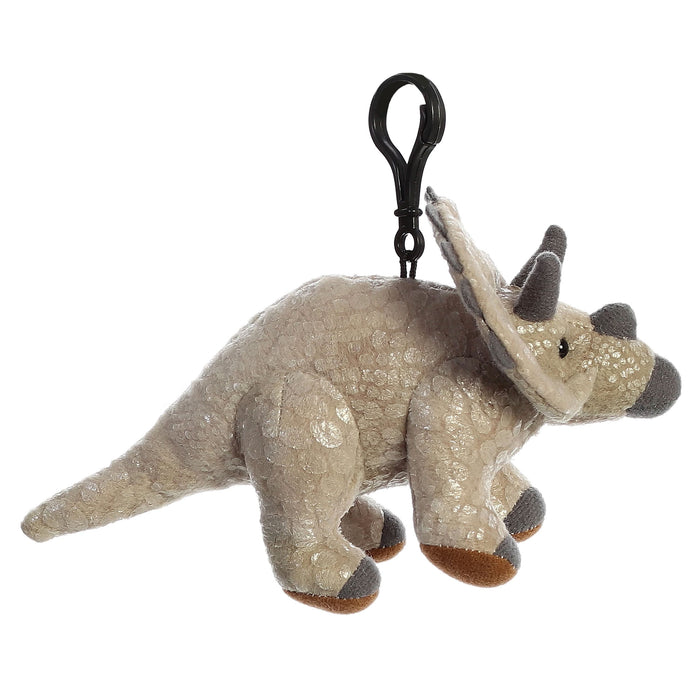 Dinosaurs 6" Aurora Plush Triceratops Clip On